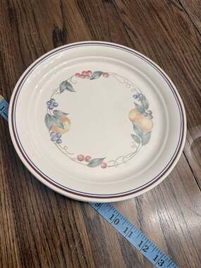 Corelle ABUNDANCE SALAD PLATES 8.5" LOT OF 4 FRUIT VINTAGE